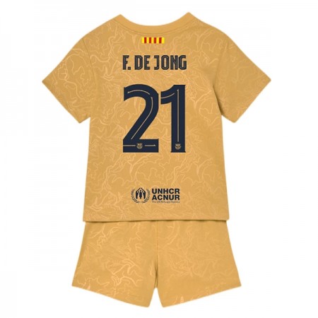 Goedkope FC Barcelona Frenkie de Jong 21 Kids Uittenue 2022-23
